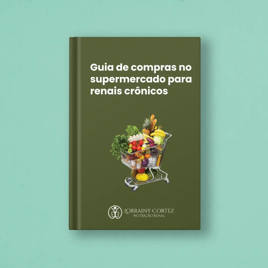 Capa do livro digital Guia de compras no supermercado para renais crônicos